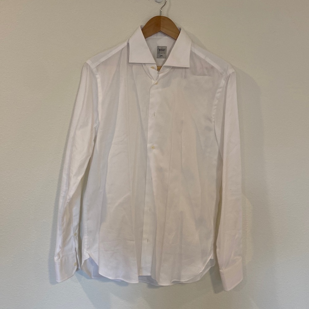 Gorgeous Boggi white dress shirt, 40/15.75